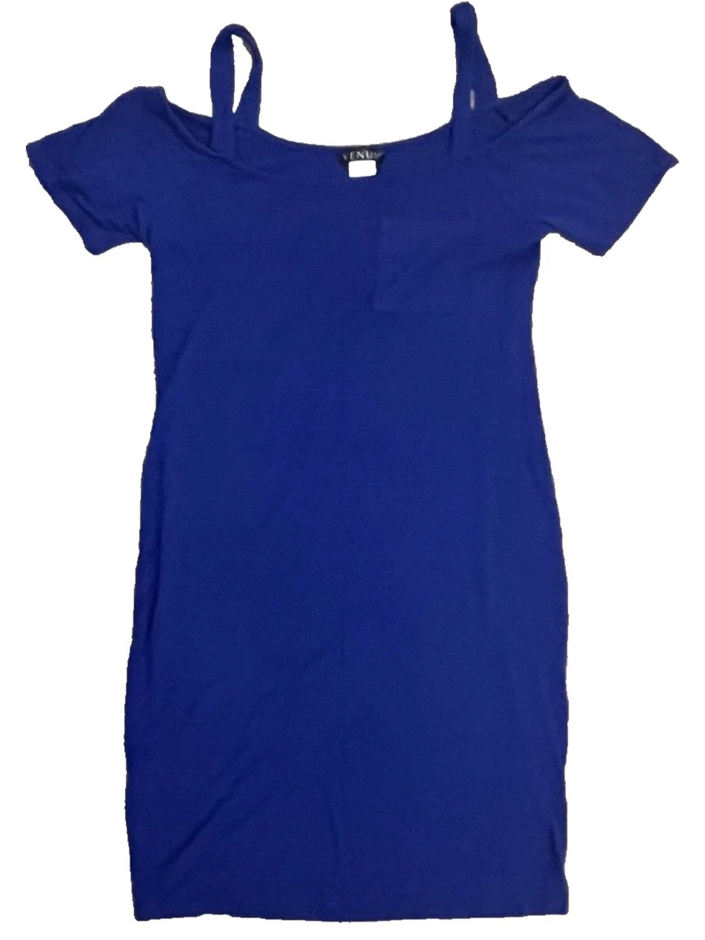 VENUS Cold Shoulder Royal Blue Dress Size Small